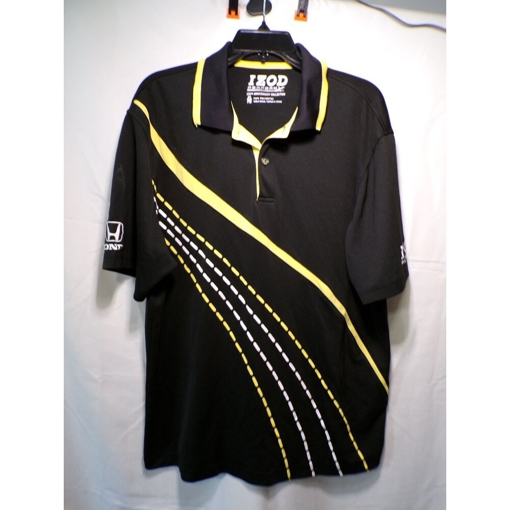 IZOD PerformX Honda Racing Polo Black XL 100th Anniversary IndyCar
